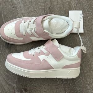 Kids Pink and White Sneakers size 1